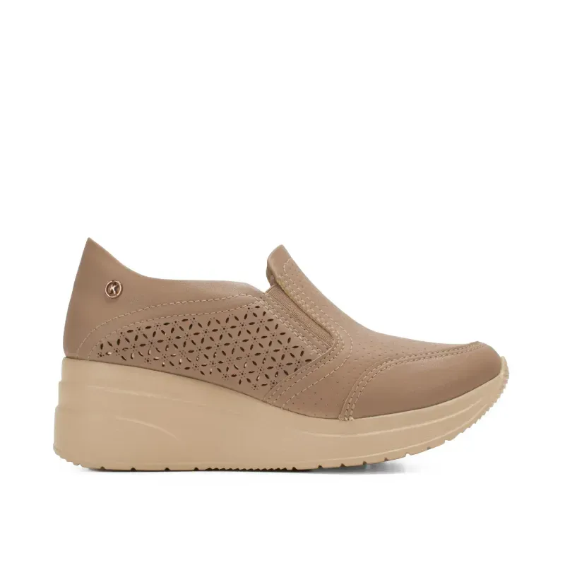 Tênis Kolosh Slip On Feminino Capuccino 37
