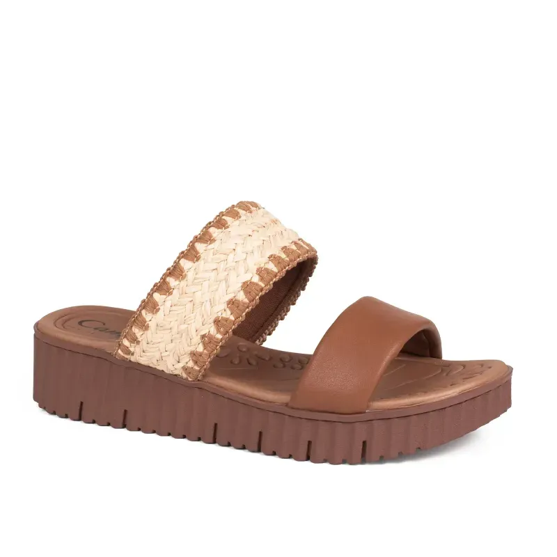 Tamanco Campesí Flatform Caramelo 38