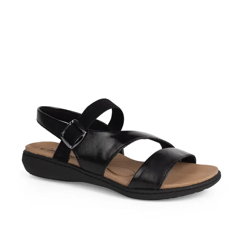 Sandália Flatform Campesi Feminina Preta 37