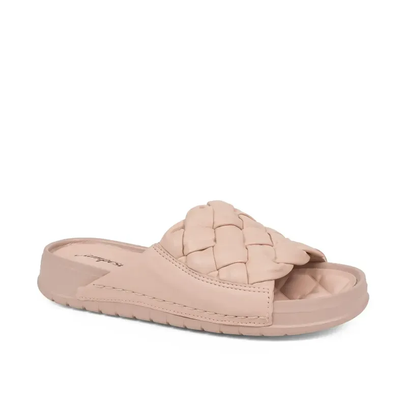 Slide Campesí Flatform Rosa 36