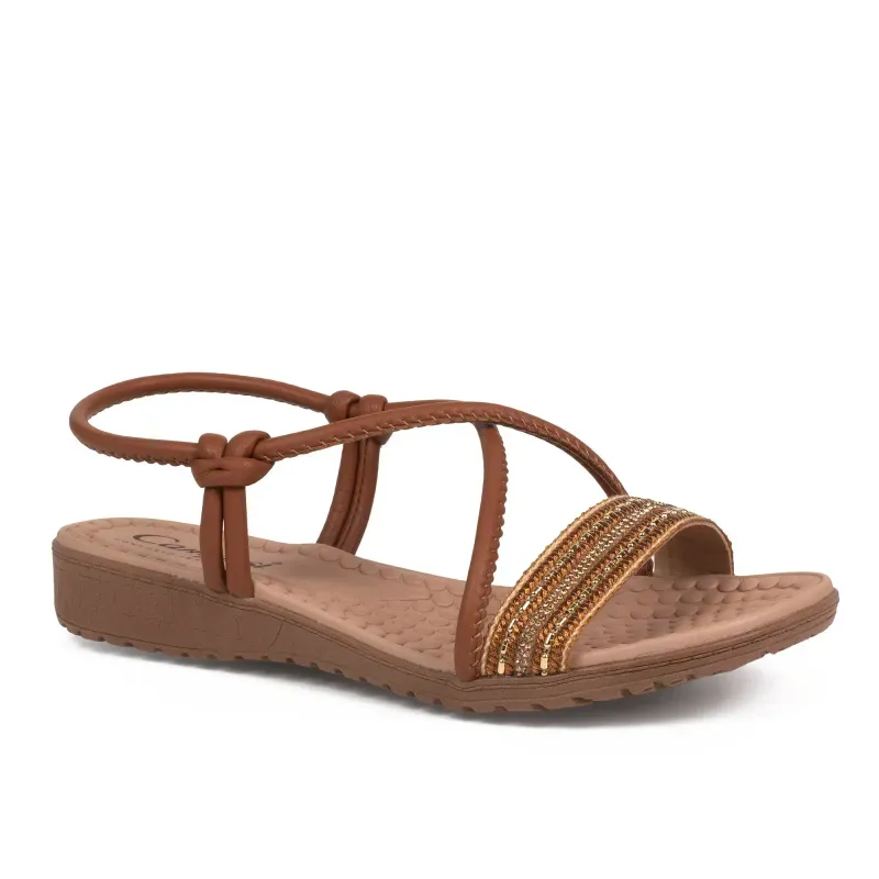 Sandália Campesí Flatform Caramelo 39