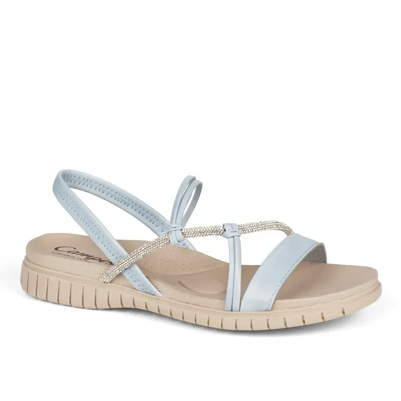 Sandália Campesi Flatform Feminina Azul 40