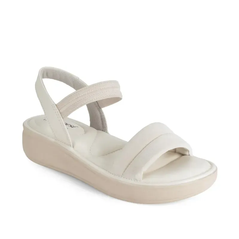 Sandália Campesi Flatform Feminina Bege 40