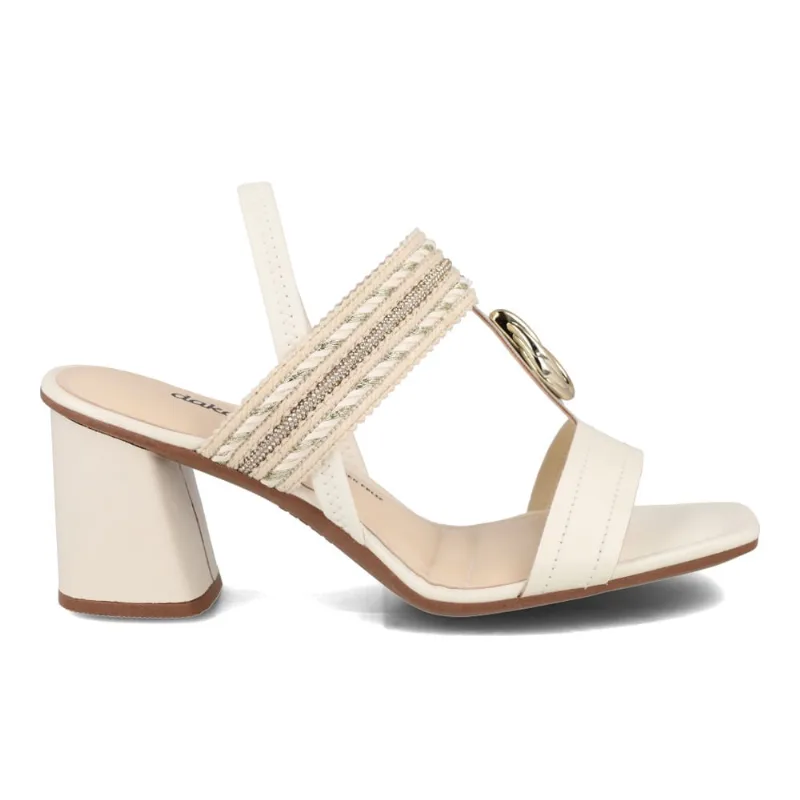 Sandália Dakota Salto Bloco Feminina Cream 36