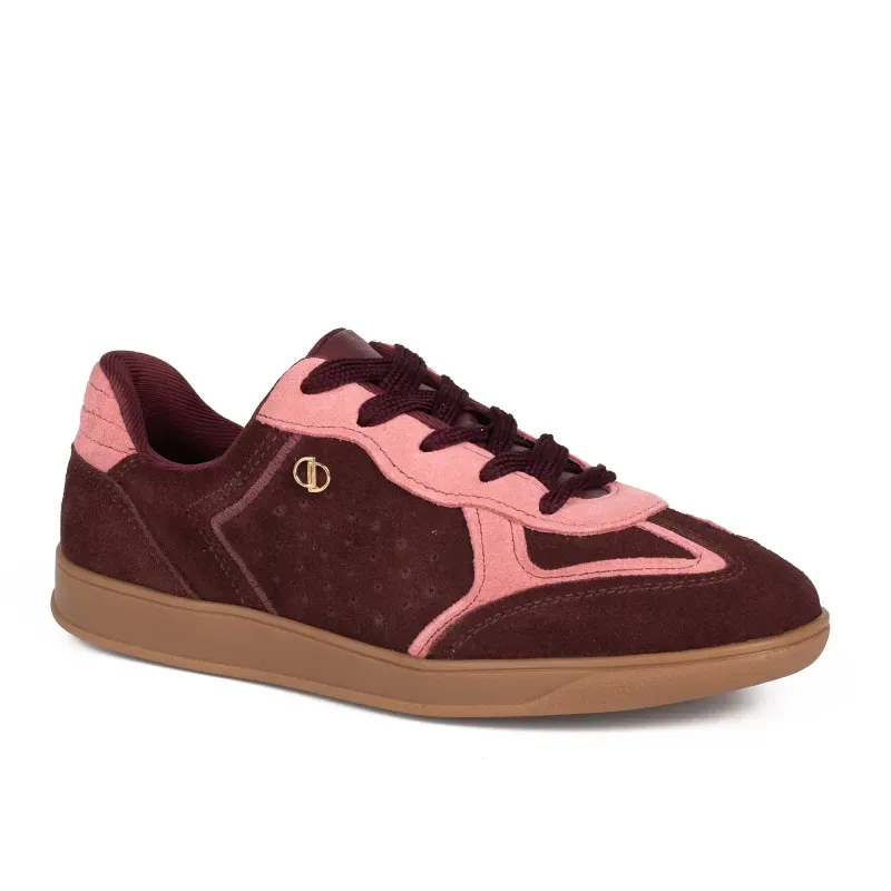 Tênis Dakota Casual Feminino Vinho e Rosa 33