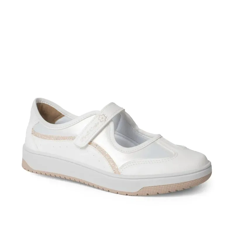 Tênis Pink Cats Infantil Branco com Fechamento Prático 36