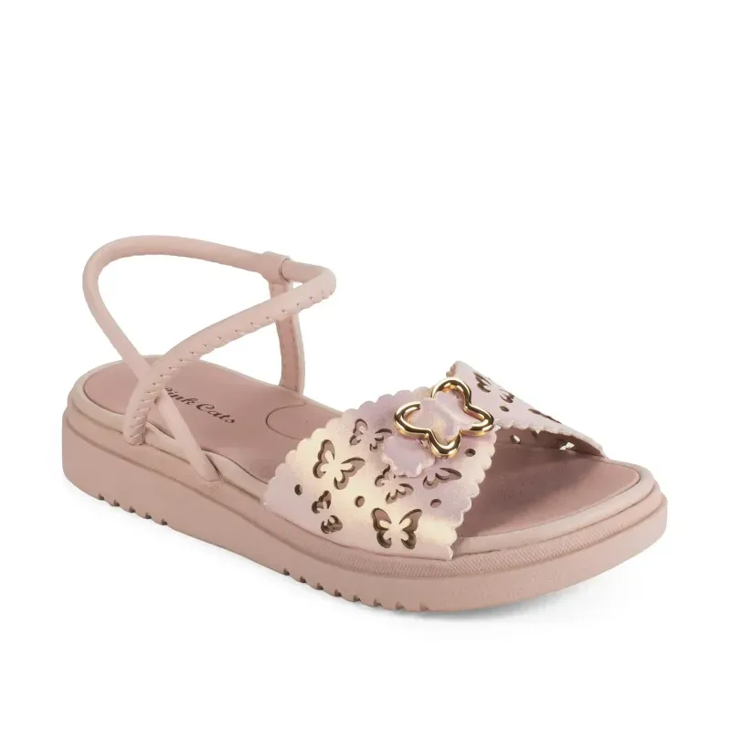 Sandália Pink Cats Flatform Infantil Rosa 34