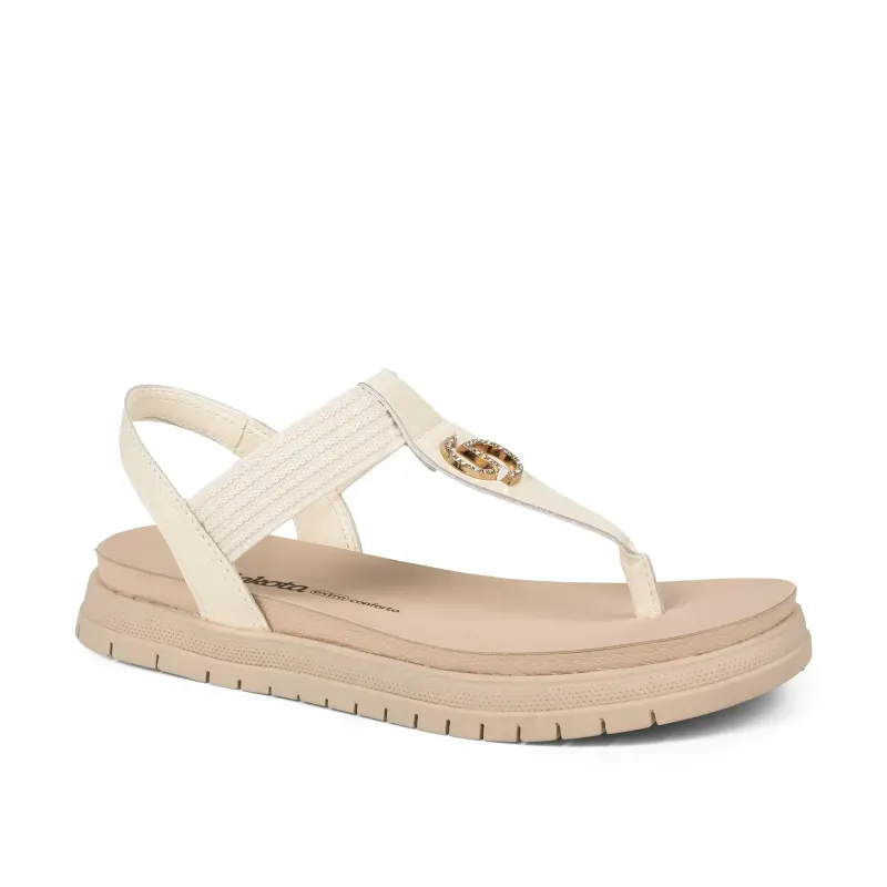Sandália Flatform Dakota Anatômica Feminina Bege 33