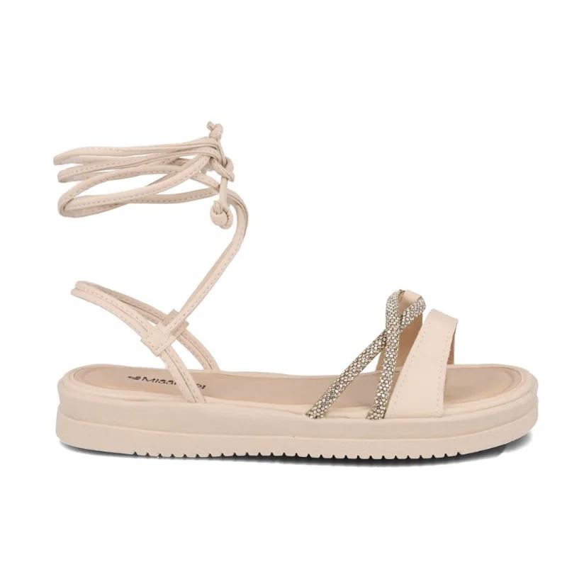 Sandália Papete Mississipi Cotton Feminina Off White 38