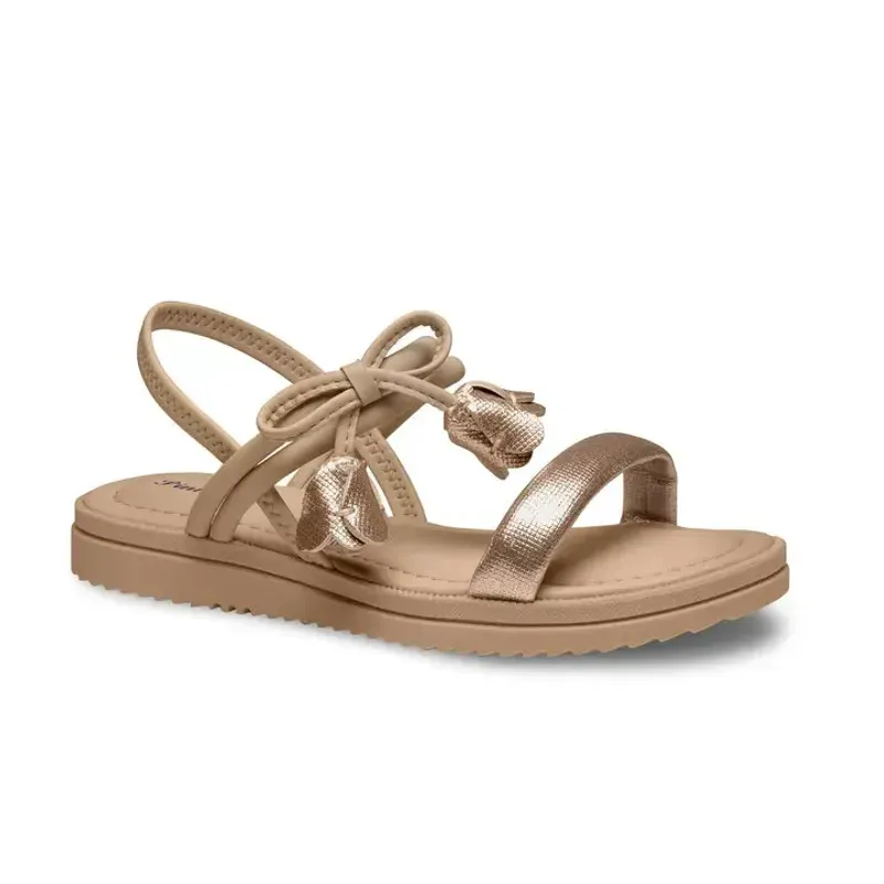 Sandália Pink Cats Infantil Flatform Bege 35