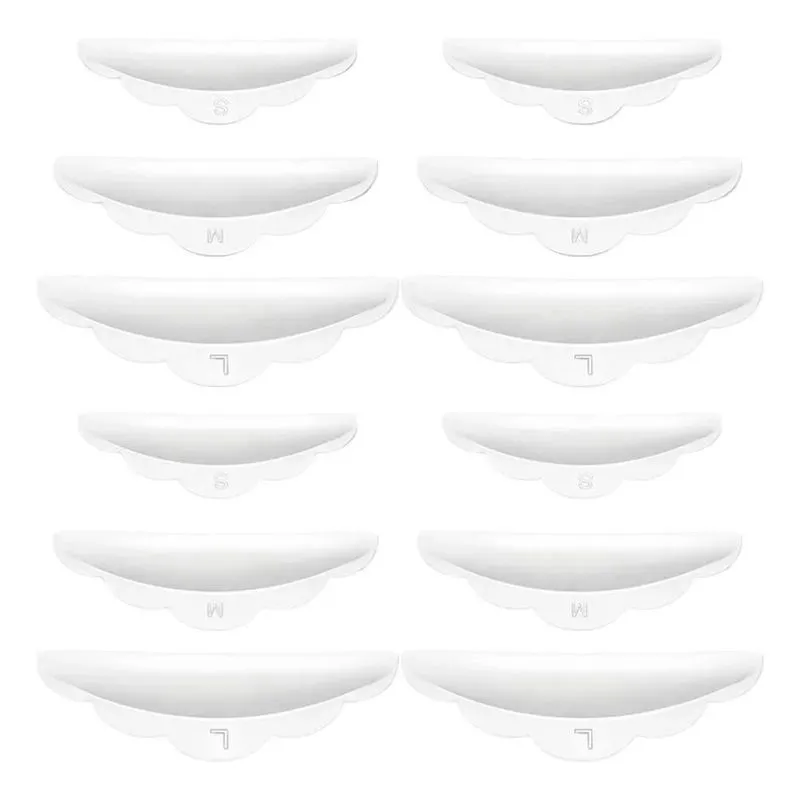 5 Pares Bob De Silicone Pads Lash Lifting Cílios Fácil Uso