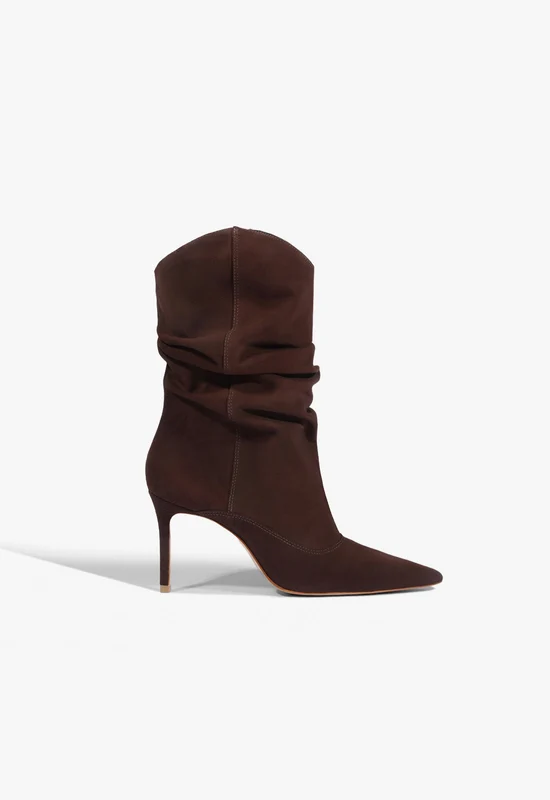 Maryana Slouch Suede Bootie 6.5 / Maplewood / Nubuck