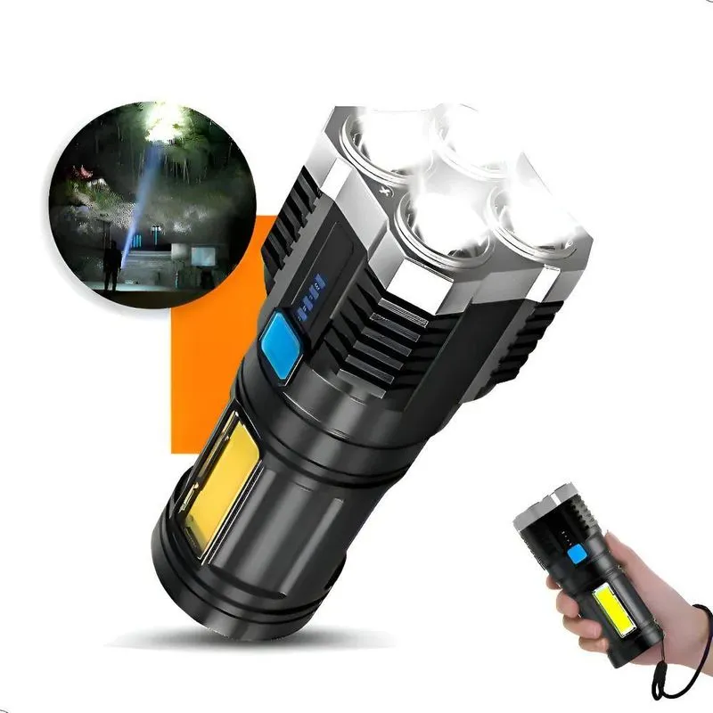 Polaris Shop Lanterna Forte Led Usb Recarregável Potente Tát