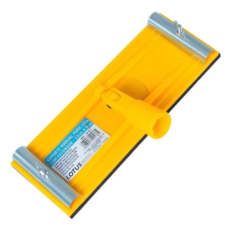 Lixadeira Manual Paredes Teto C/cabo Extensor - Ac - Amarelo