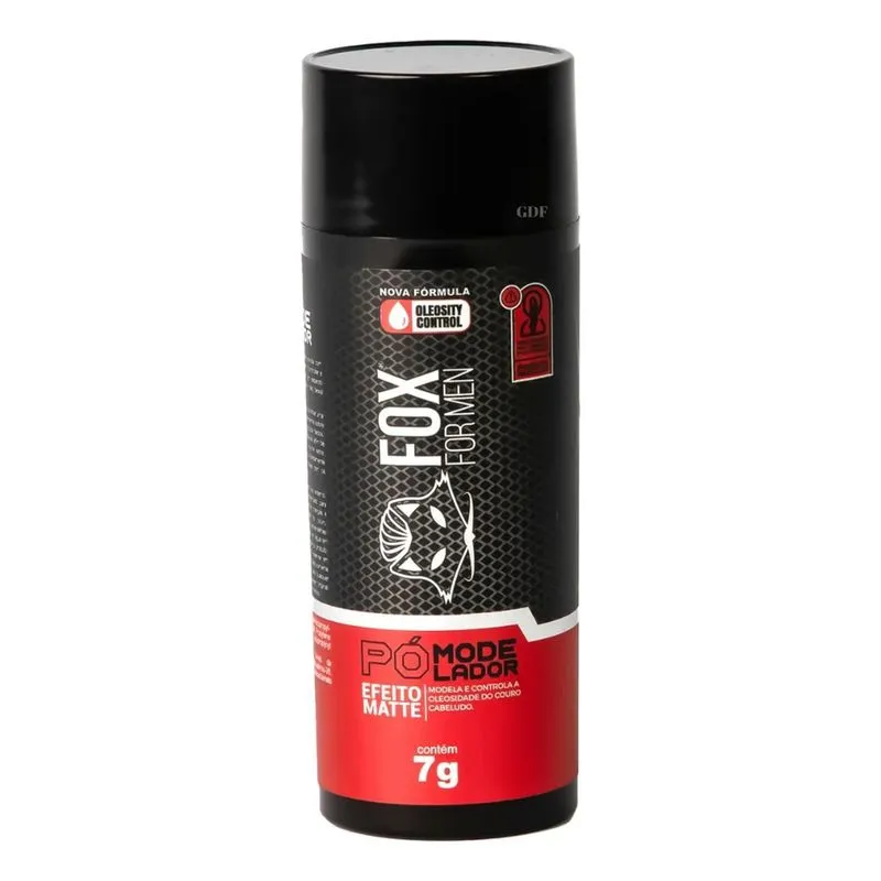 5x Pomada Em Pó Masculina Fox For Men Efeito Matte 7g