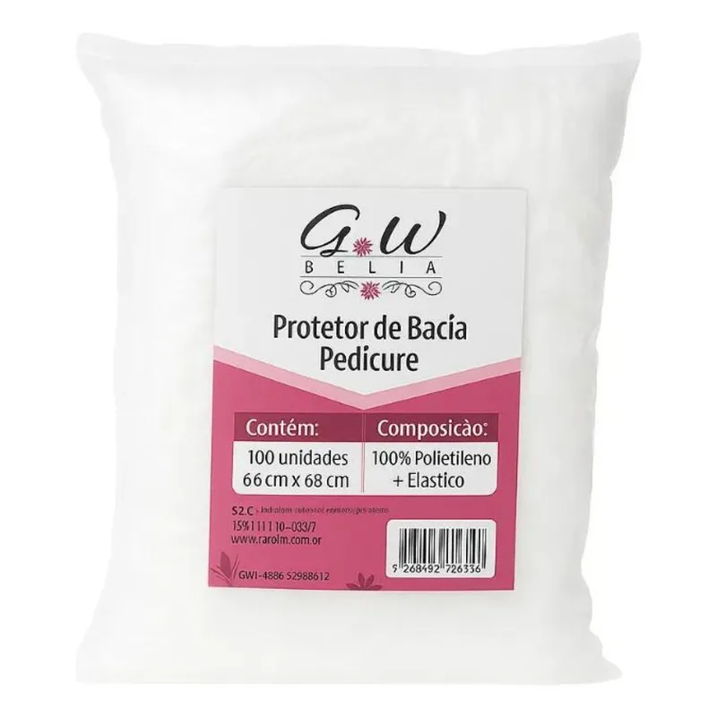 5x Protetor De Bacias Pedicure Médio 68x66cm 100 Unidades