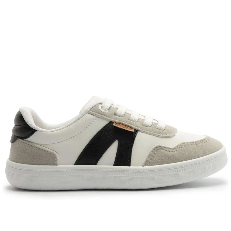 Tênis Anacapri AC1119 Infantil Branco e Preto ECO NAP MIS - BRANCO/CINZ - 30