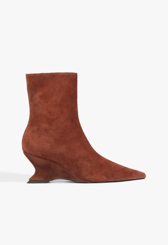 Siena Mid Suede Bootie 6.5 / Warm Toffee / Suede