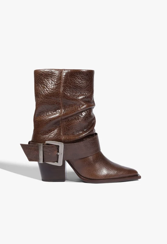 Parker Leather Bootie 6 / Desert Brown / Leather