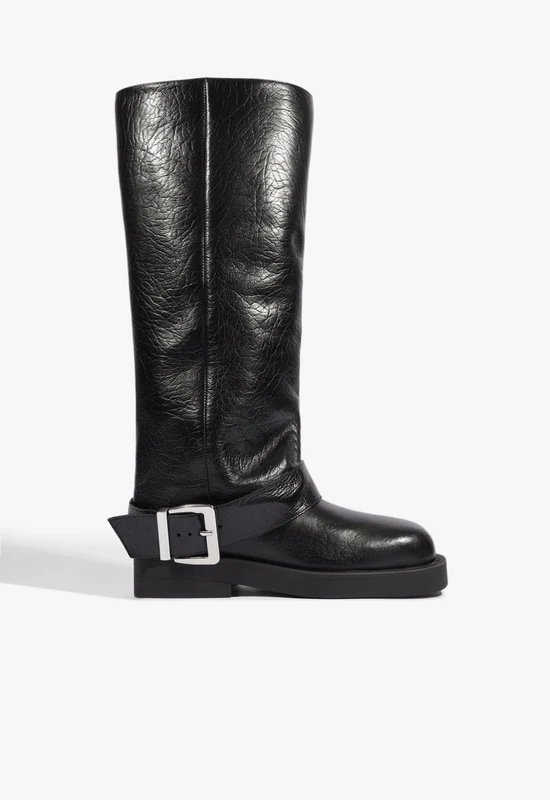 Patrice Up Leather Boot 6 / Black / Leather