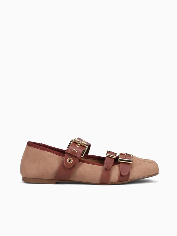 Sevyn Sonoa Warm toffe suede leather Light Brown / 8 / M