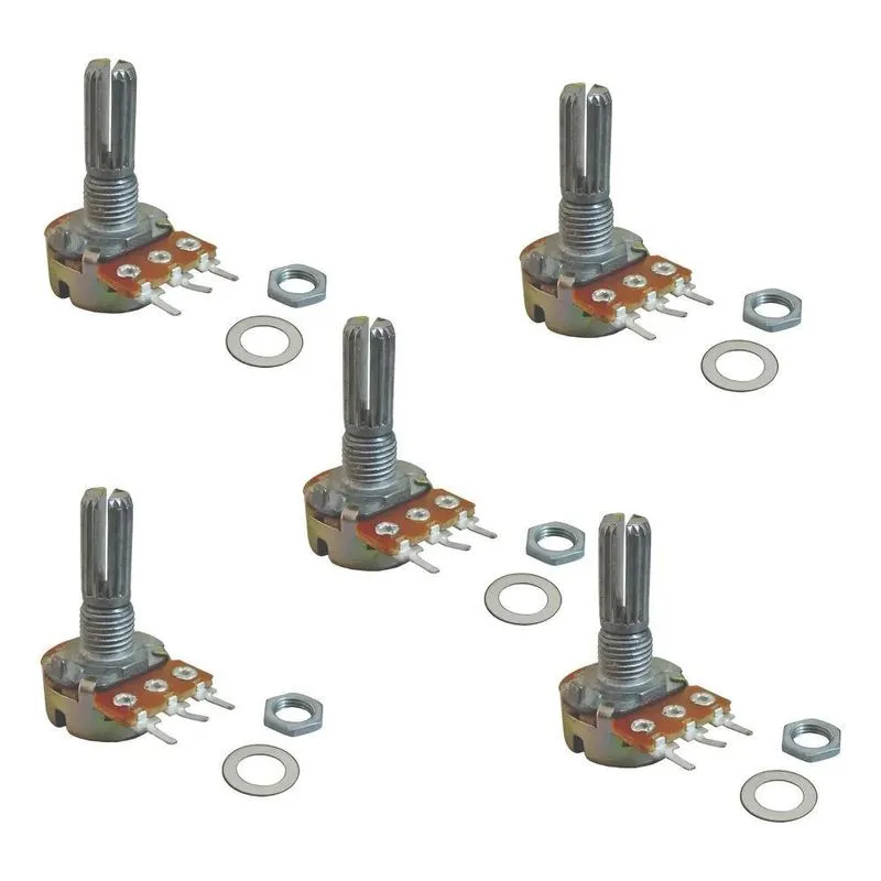 5 X Potenciômetro Linear L20 (20mm) 1k - 1.000 Ohms