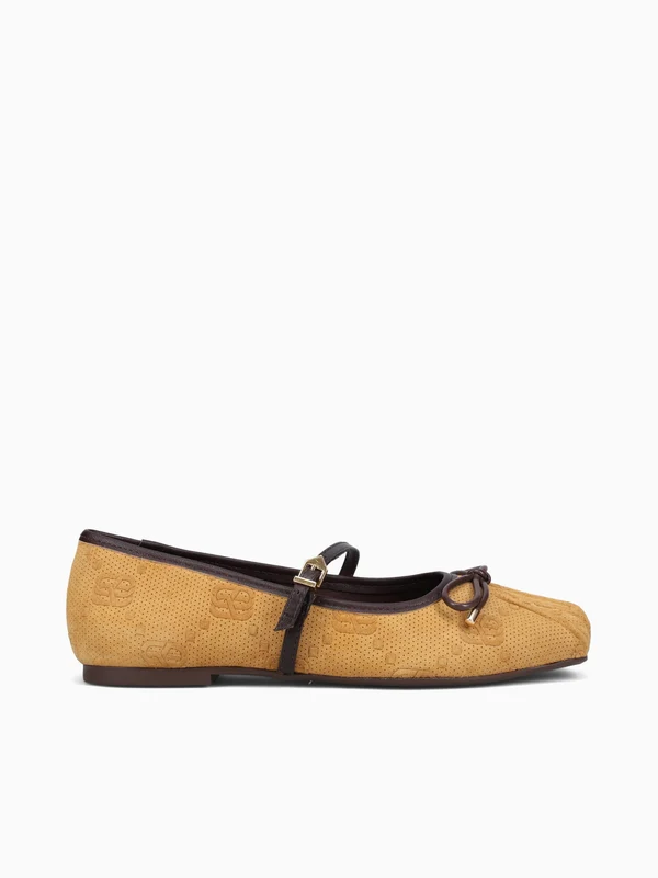 Skylar Amber Maplewood suede leather Dark Yellow / 10 / M