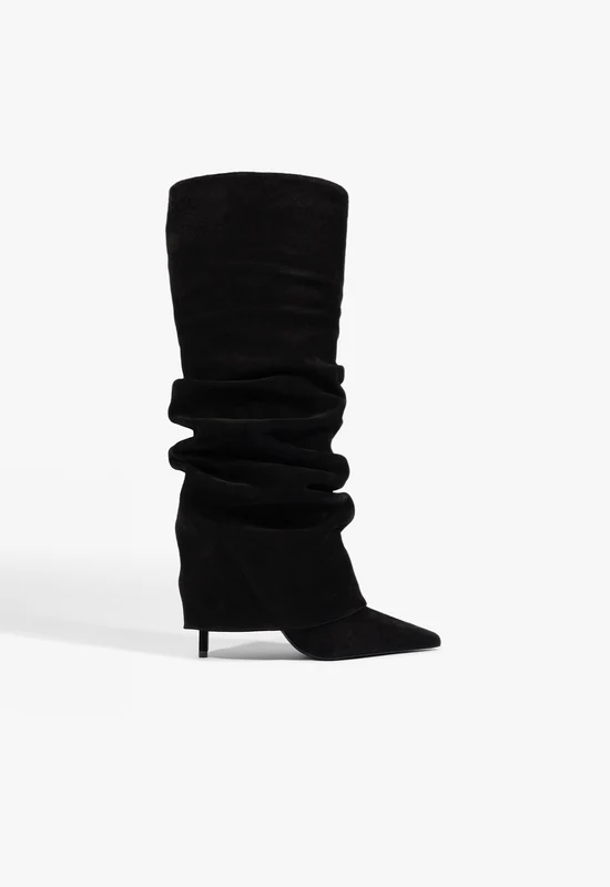 Mikki Up Cloak Suede Boot 7 / Black / Suede