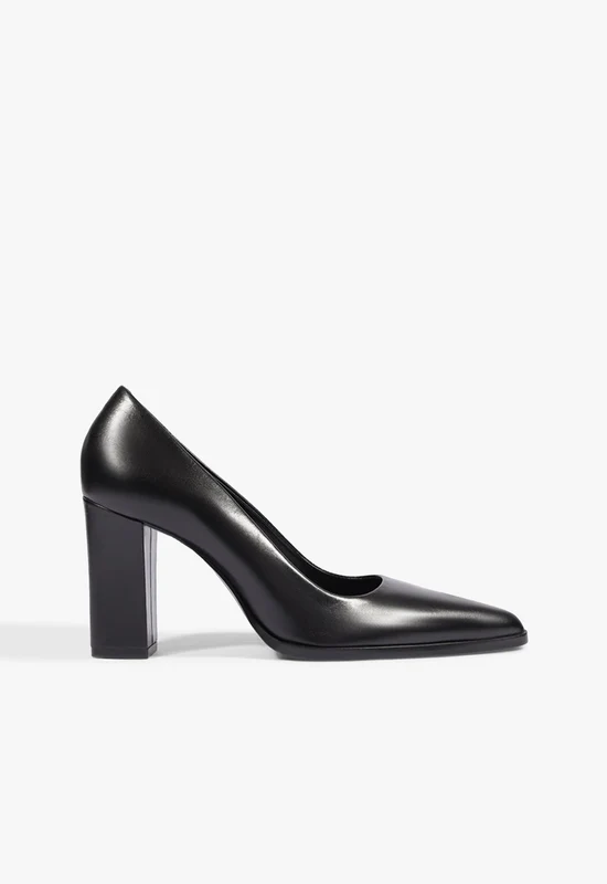 Eleanor Welt Leather Pump 10 / Black / Leather