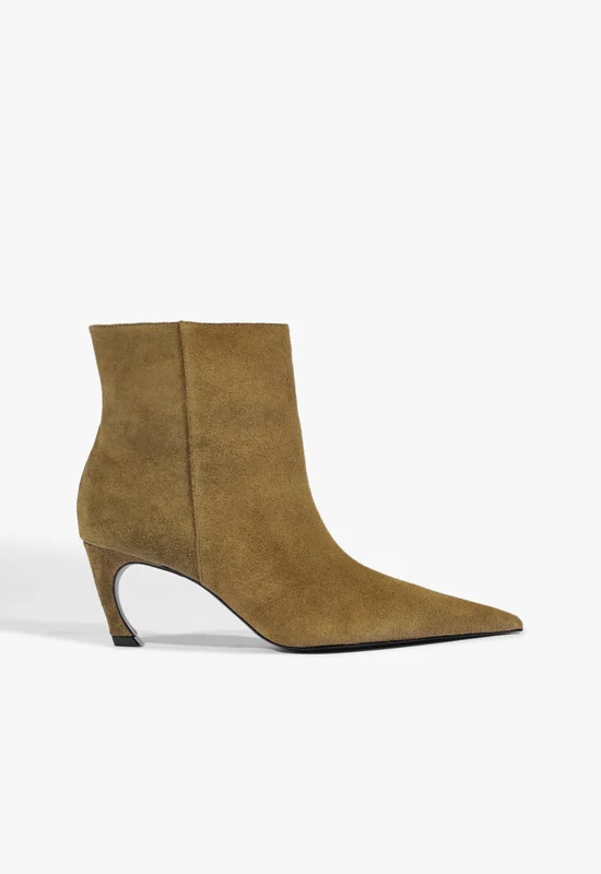 Lexi Suede Bootie 6.5 / Dried Olive / Suede
