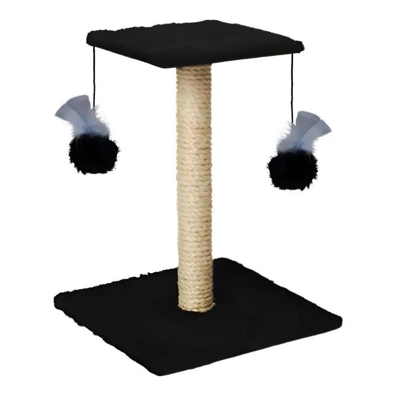 Arranhador Para Gatos Poste Com Brinquedo Duplo Exclusivo Co