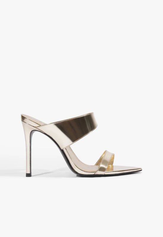 Jaselle Metallic Sandal 9 / Platinum / Patent