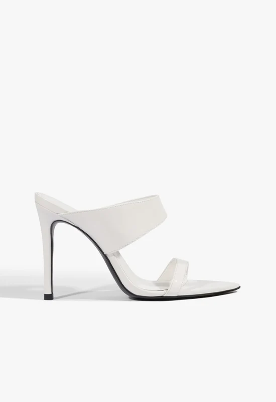 Jaselle Patent Sandal 7.5 / White / Patent