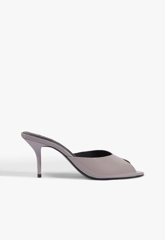 Ingrid Mule Patent Sandal 10.5 / Blue Gray / Patent