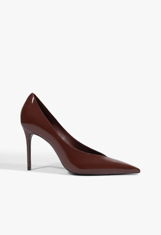 Claudia Patent Pump 11 / Port Burgundy / Patent