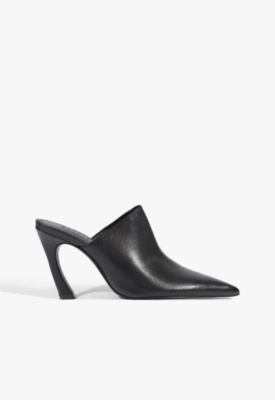Lexi Mule Leather Pump 11 / Black / Leather