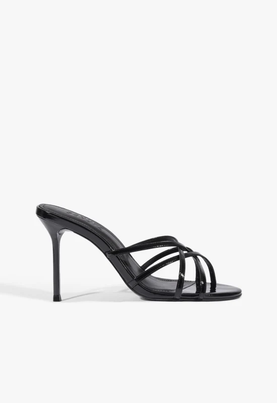 Marion Patent Sandal 6 / Black / Patent