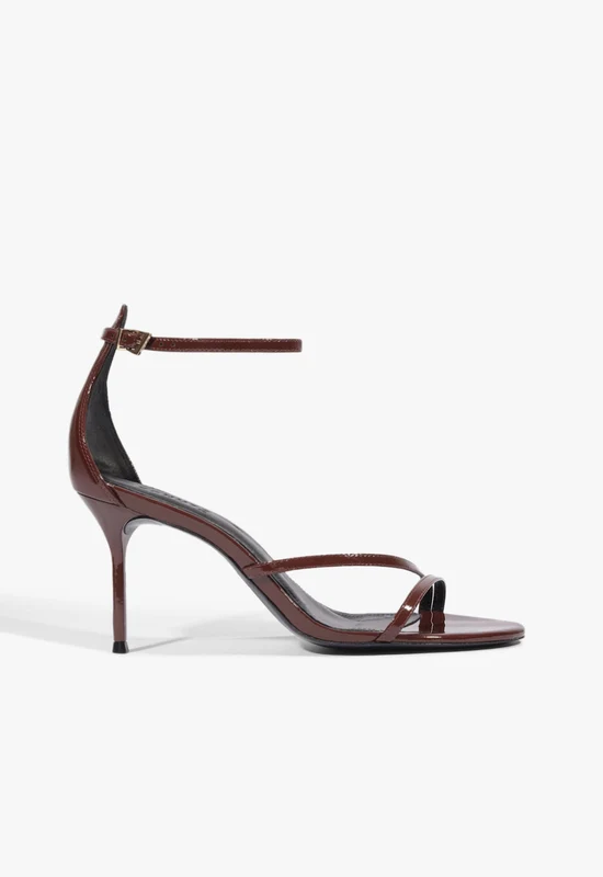 Tessa Patent Sandal 5.5 / Port Burgundy / Patent