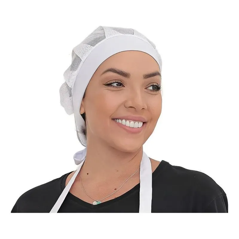Kit 10 Toucas Redinha Cozinha Padaria Restauran - Branco