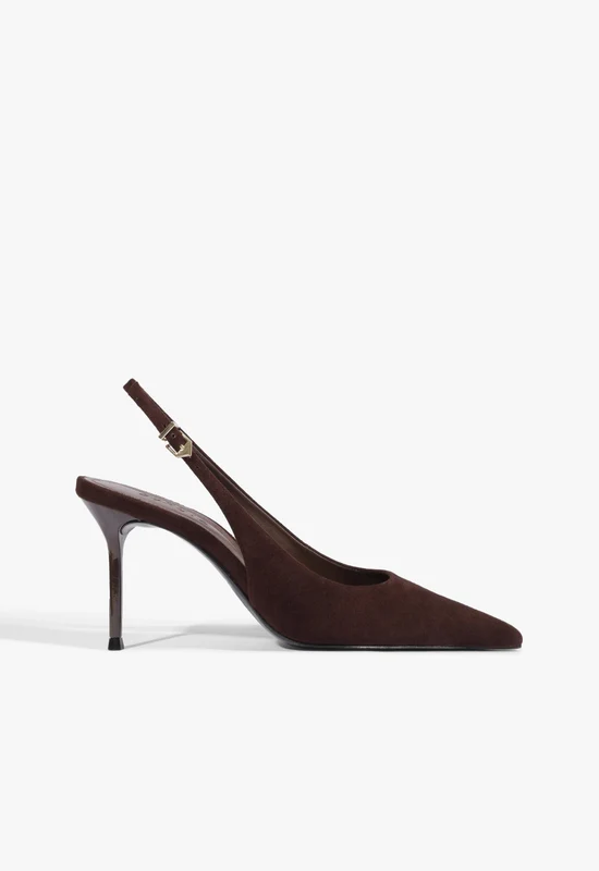 Paola Suede Pump 6 / Root Brown / Suede