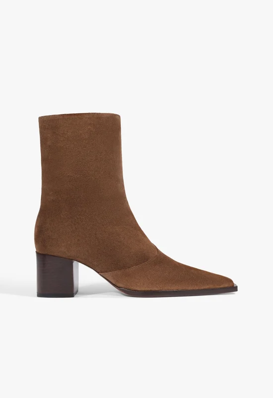Raffaela Mid Suede Bootie 7 / Pecan Brown / Suede