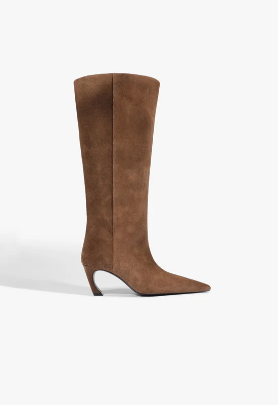 Lexi Mid Suede Boot 11 / Pecan Brown / Suede