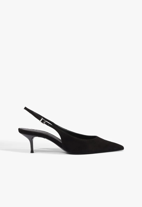 Paola Mid Leather Pump 10 / Black / Leather