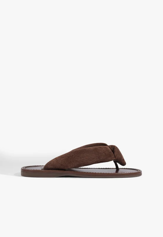 Aurea Casual Suede Sandal 8 / Root Brown / Suede