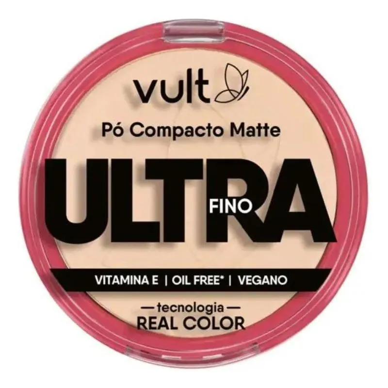 Base De Maquiagem Em Pó Compacto Vult Pó Compacto Matte Ultr