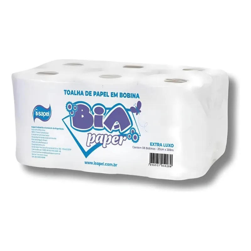 Isapel Extra Luxo Bobina - Unidade - 1 - 100 - Folha Simples