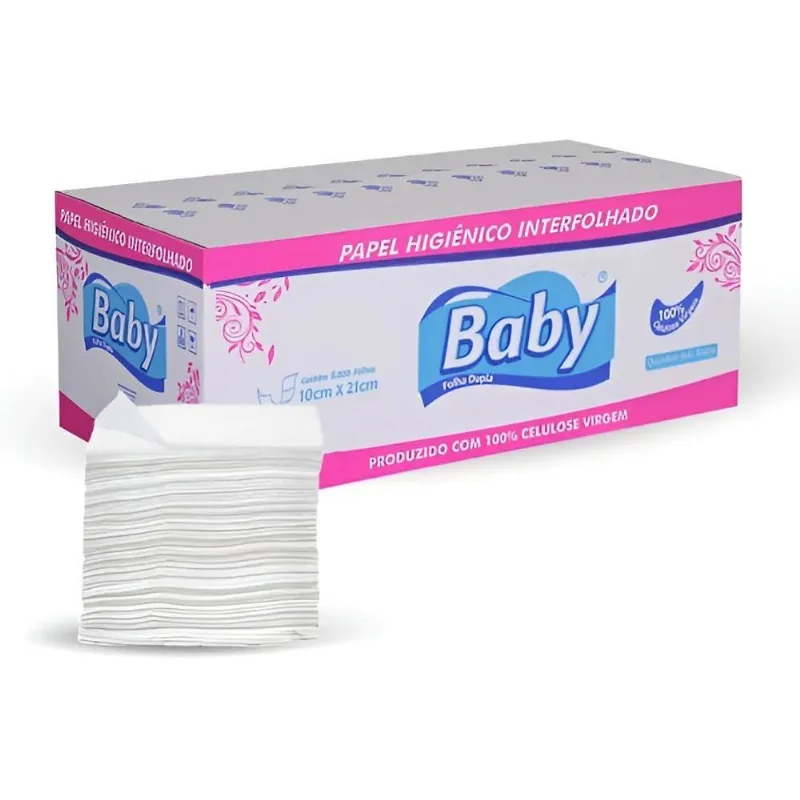 Papel Higienico Cai Cai Folha Dupla C/8000 Baby