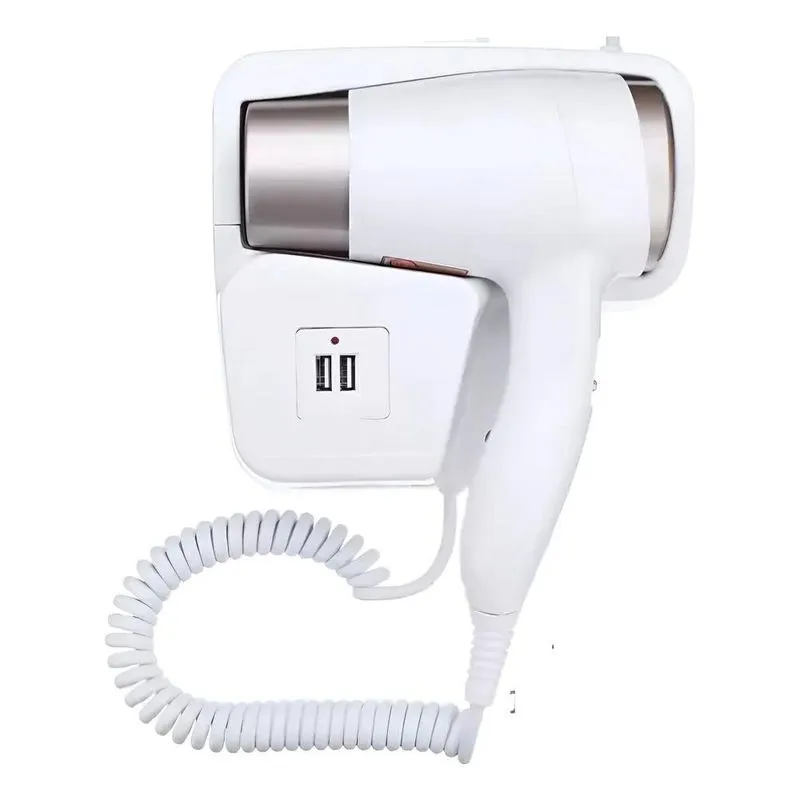 Secador Parede Usb Hotel Motel Academia: Organ - Branco 220v