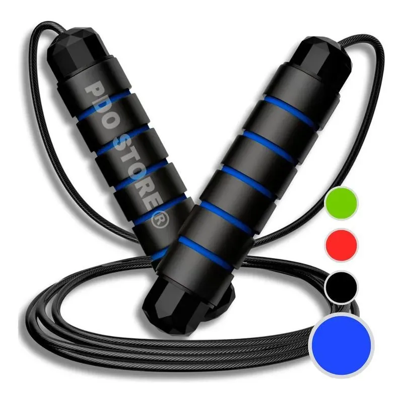 Corda De Pular Cross Speed Rope Rolamento Profissional Fit P