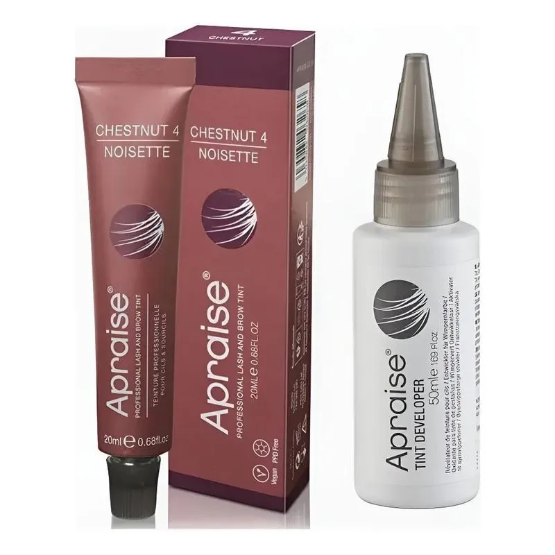Tintura Cílios/sobrancelha Apraise: Cor + Oxida - Chestnut 4